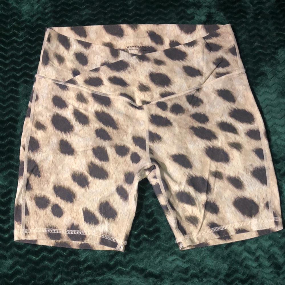 Cheetah Print Biker Short